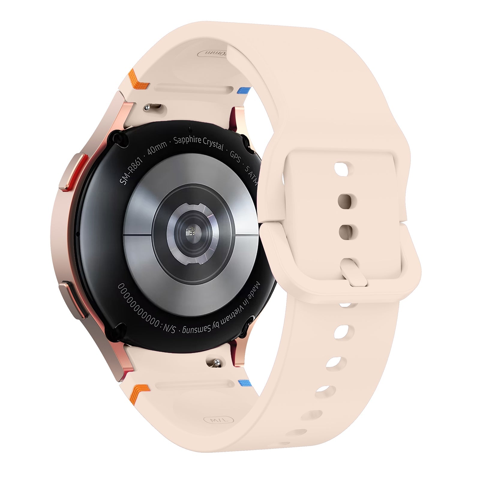 No Gaps Silicone strap for Samsung Galaxy Watch 7 6 4 5 Pro