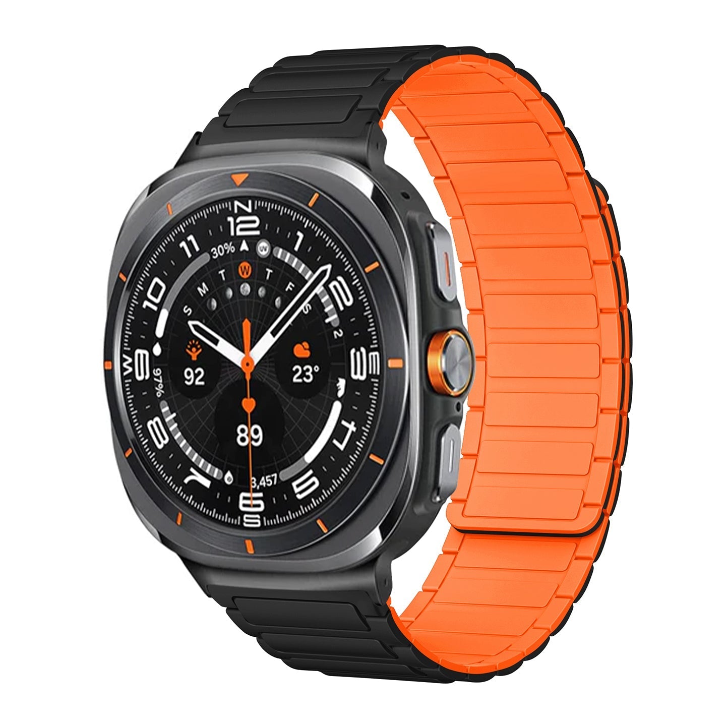 Sports Silicone Magnetic Band For Samsung Galaxy Watch Ultra/7/6/5/4