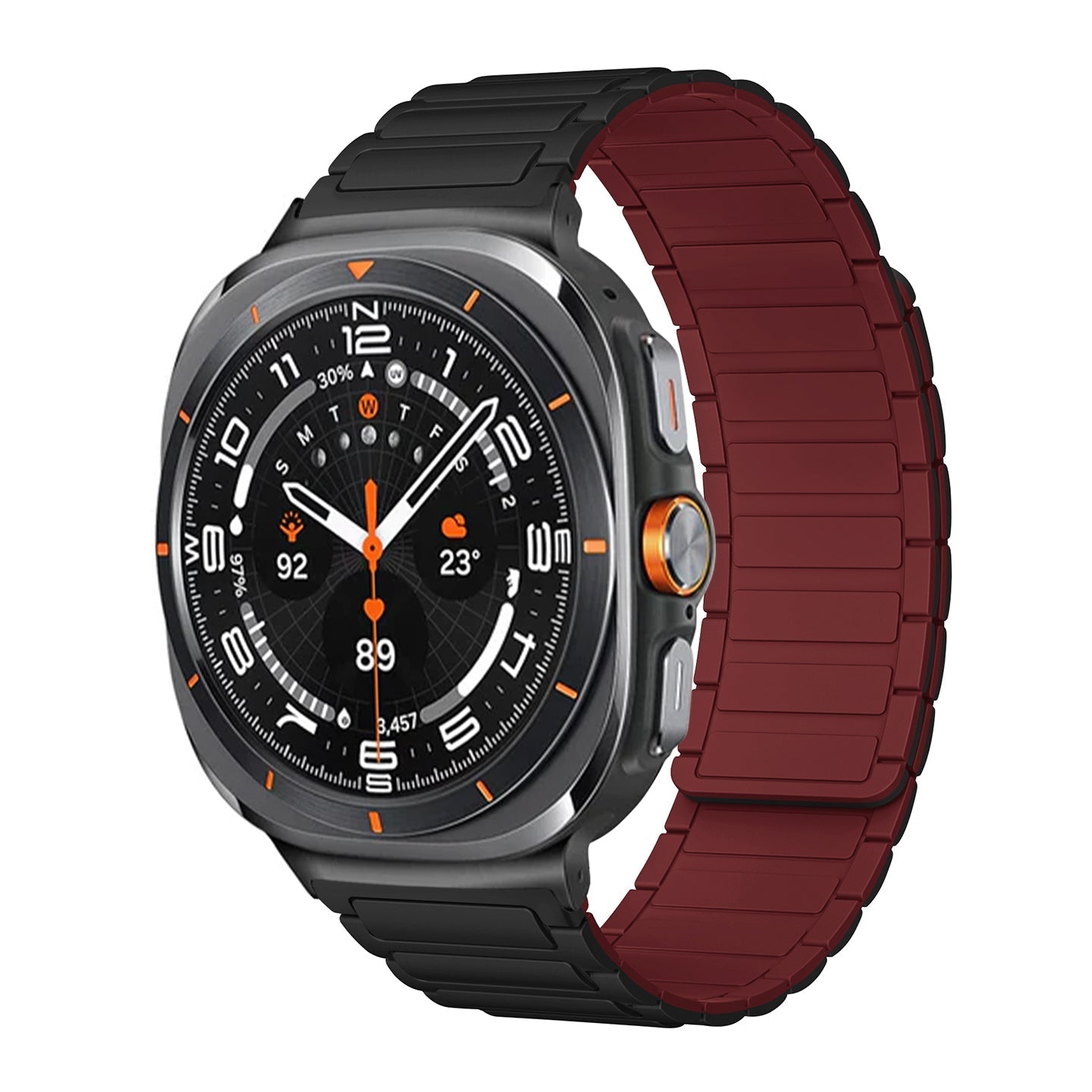 Sports Silicone Magnetic Band For Samsung Galaxy Watch Ultra/7/6/5/4