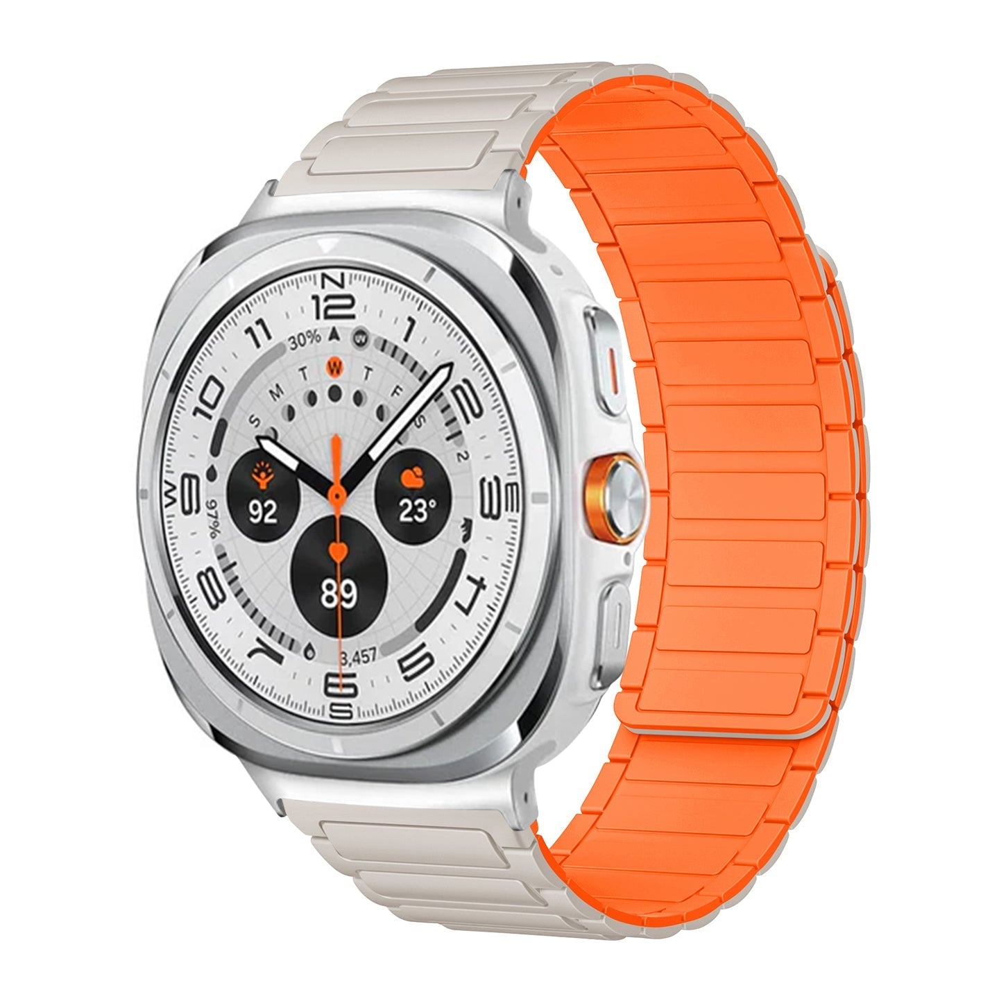 Sports Silicone Magnetic Band For Samsung Galaxy Watch Ultra/7/6/5/4