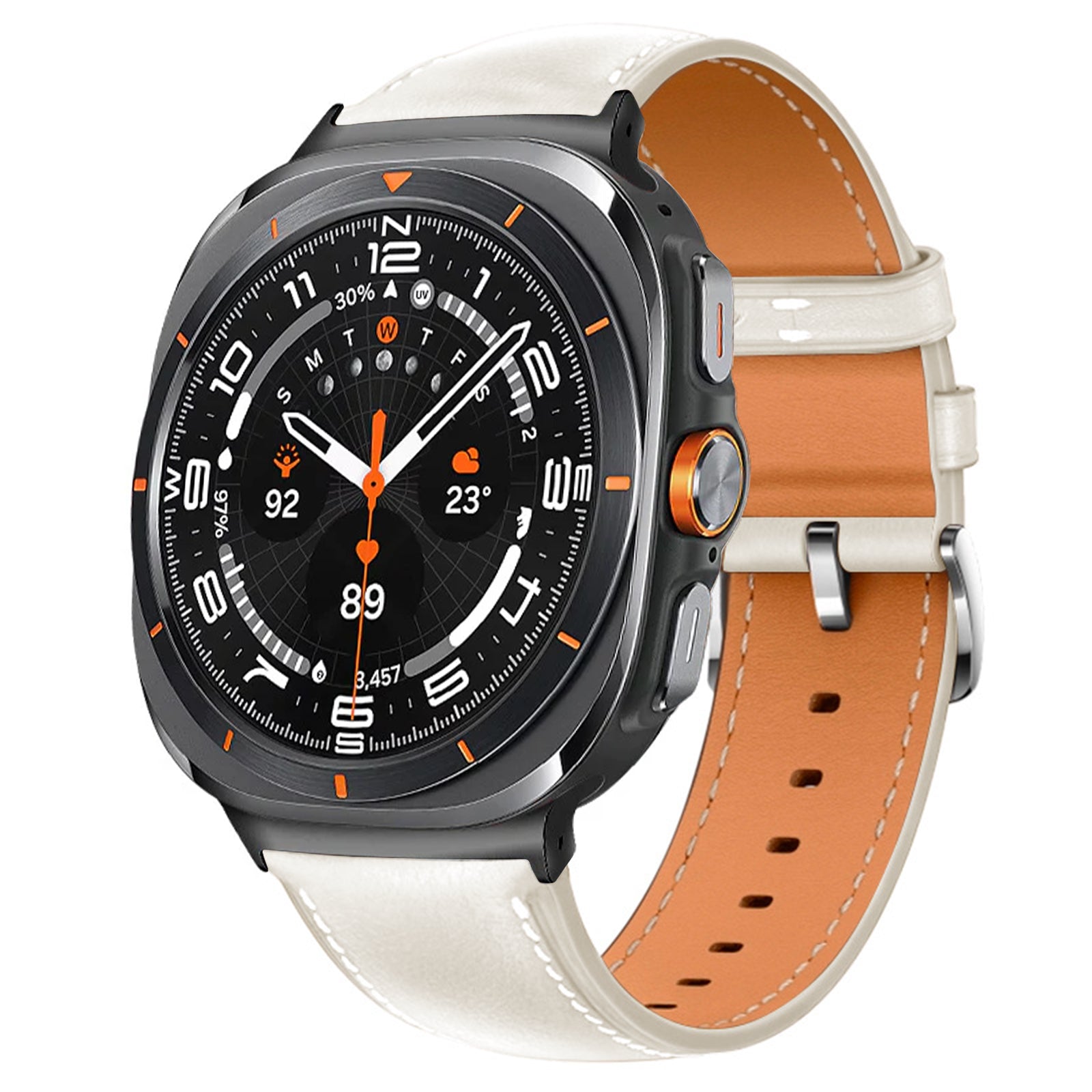 Business Genuine Leather Watch For Samsung Galaxy Watch Ultra