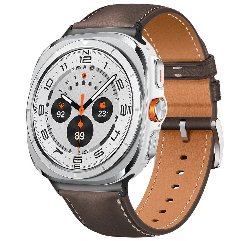 Business Genuine Leather Watch For Samsung Galaxy Watch Ultra