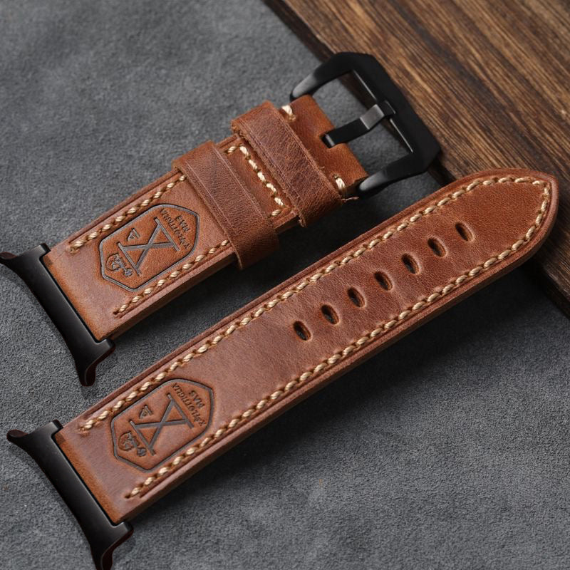 Vintage Leather Band For Samsung Watch Ultra /7/6 /5 Pro/5/4