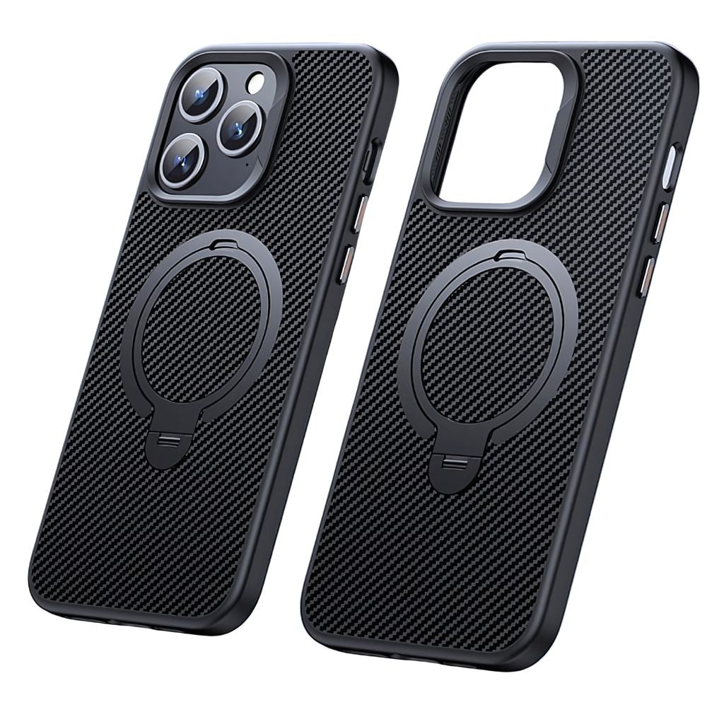 Carbon Fiber Magnetic Shield Phone Case