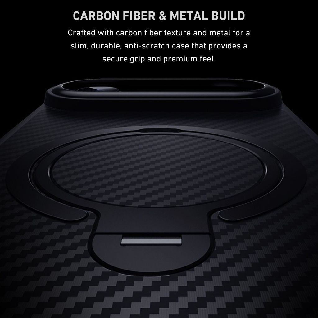 Carbon Fiber Magnetic Shield Phone Case