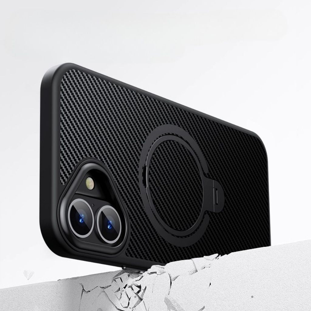 Carbon Fiber Magnetic Shield Phone Case
