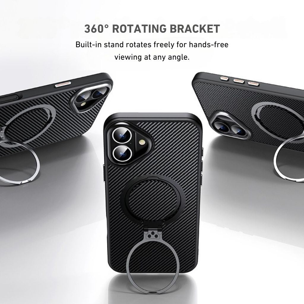 Carbon Fiber Magnetic Shield Phone Case