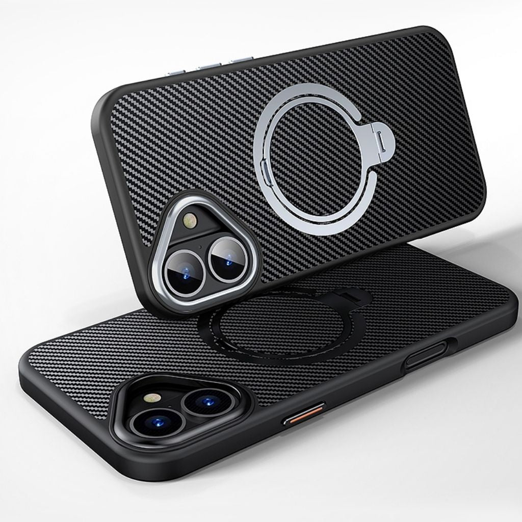 Carbon Fiber Magnetic Shield Phone Case