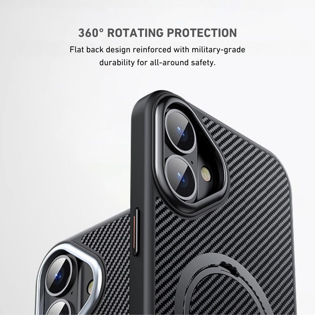 Carbon Fiber Magnetic Shield Phone Case