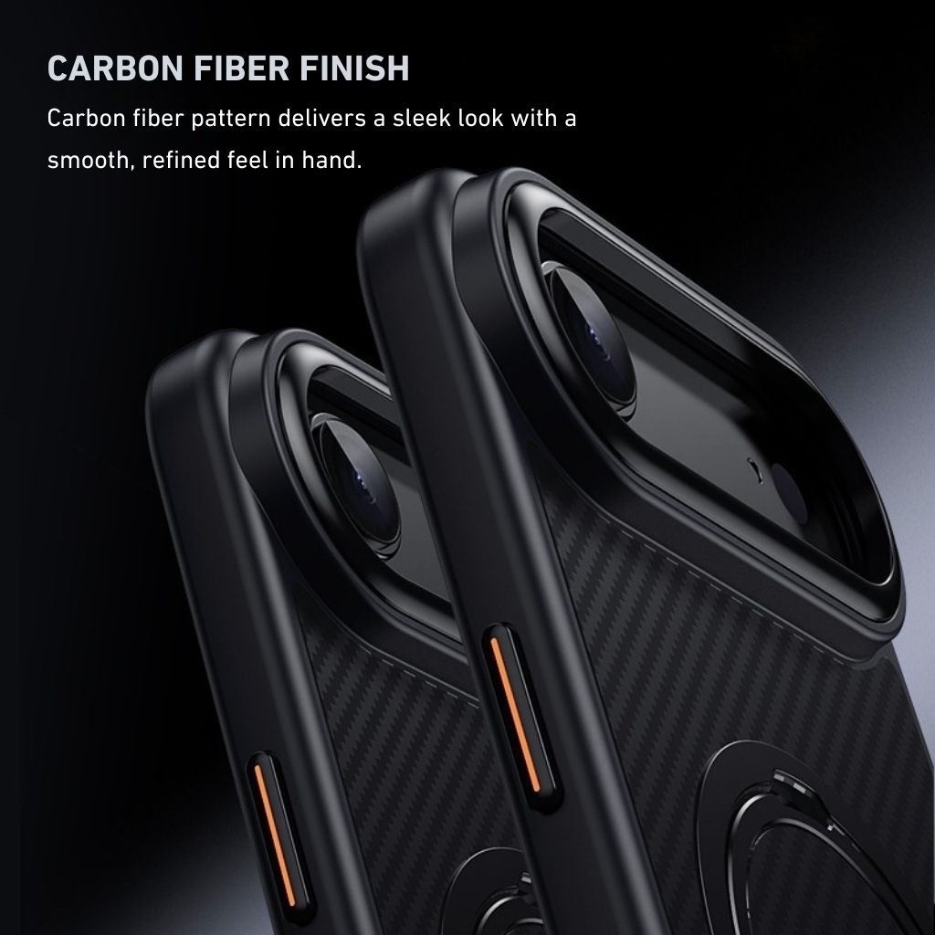 Carbon Fiber Magnetic Shield Phone Case