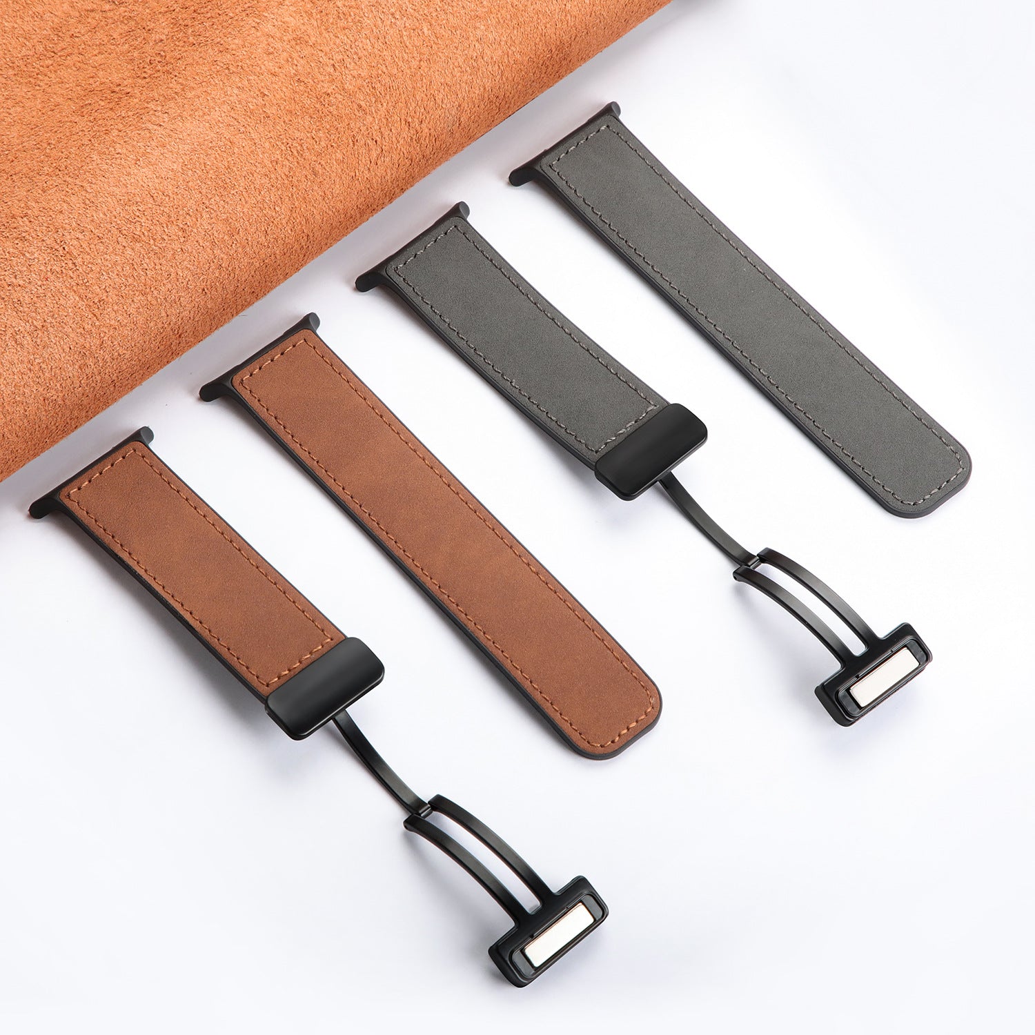 Silicone Magnetic Leather Strap For Samsung Watch 7 Ultra/7 6 4 5 Pro