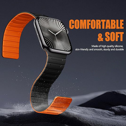 BG-N54 Silicone Magnetic Watch Strap For Apple Watch