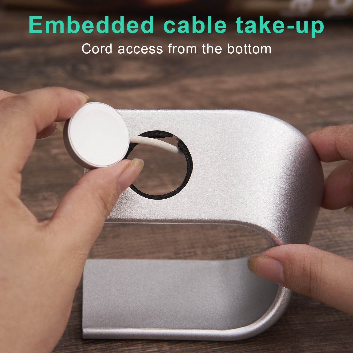 Aluminum Alloy U-shaped Charging Holder Stand For Apple watch