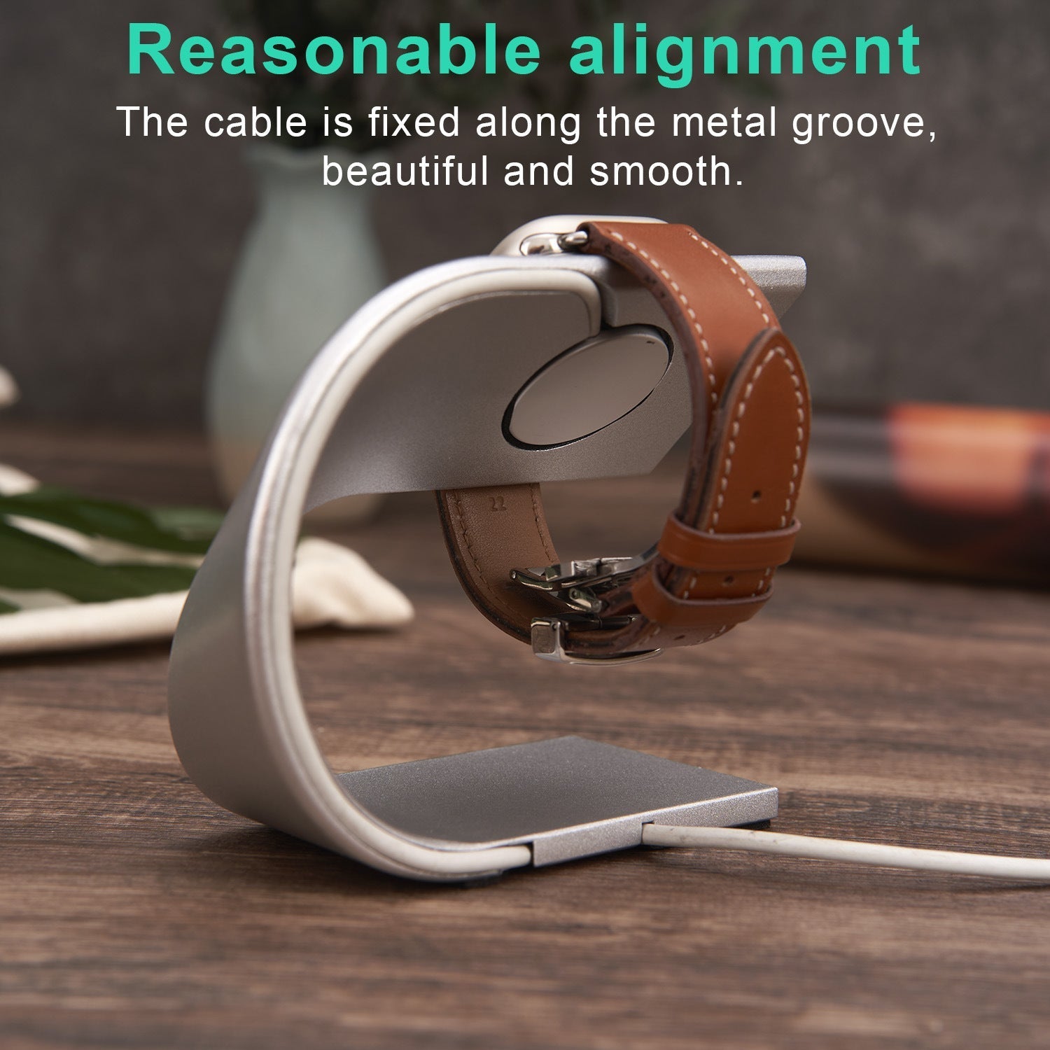 Aluminum Alloy U-shaped Charging Holder Stand For Apple watch