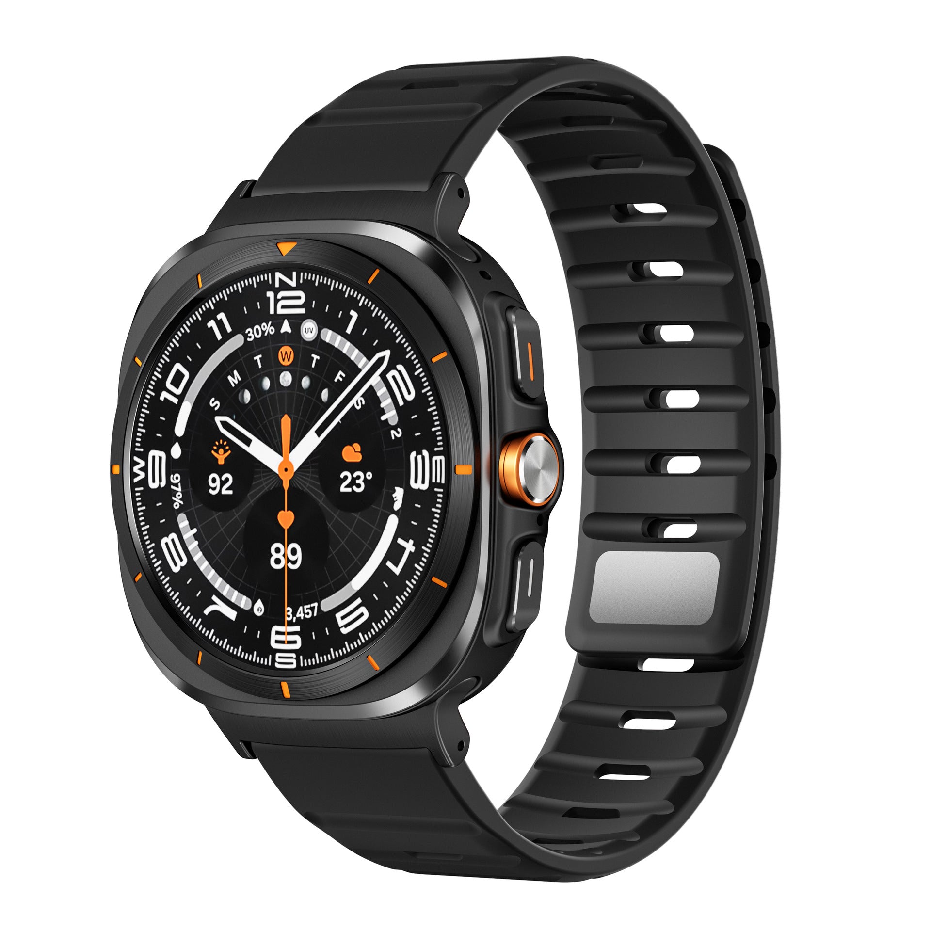 Sport Silicone Magnetic Buckle Watch Strap for Samsung Galaxy Watch 7 Ultra