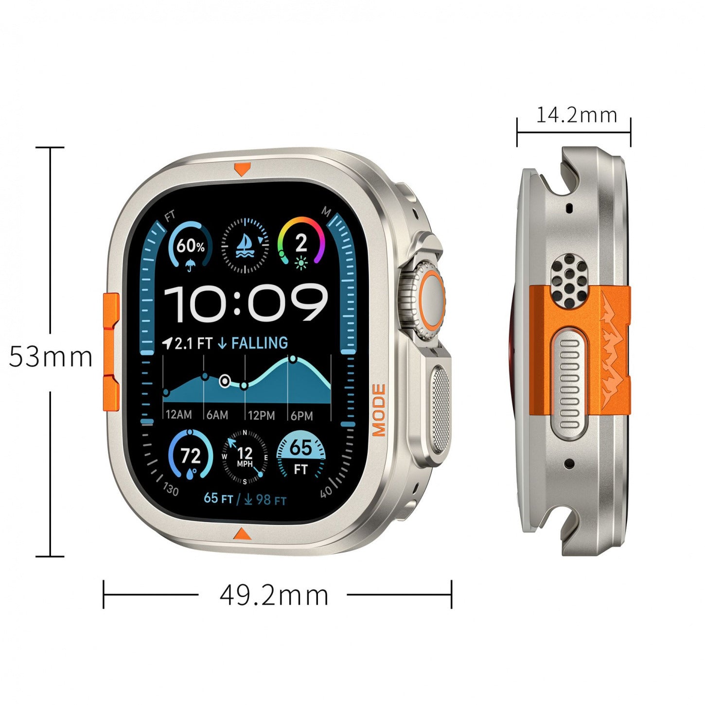 Alpine sports Titanium Alloy Case For Apple Watch