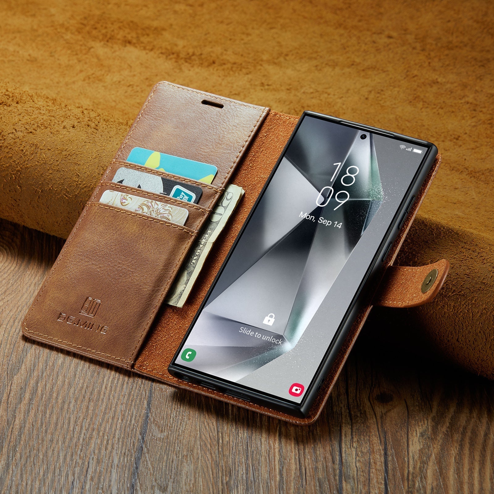 Wallet-style magnetic case for Samsung Galaxy S25/S24/S23 Ultra