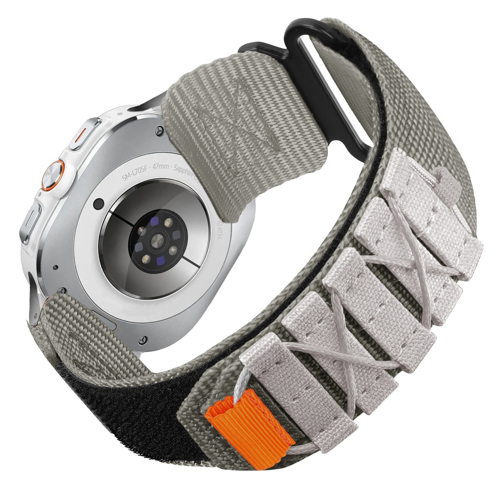 Nylon Canvas Loop Velcro Strap For Samsung Galaxy Watch Ultra/4 5 6 7 Pro