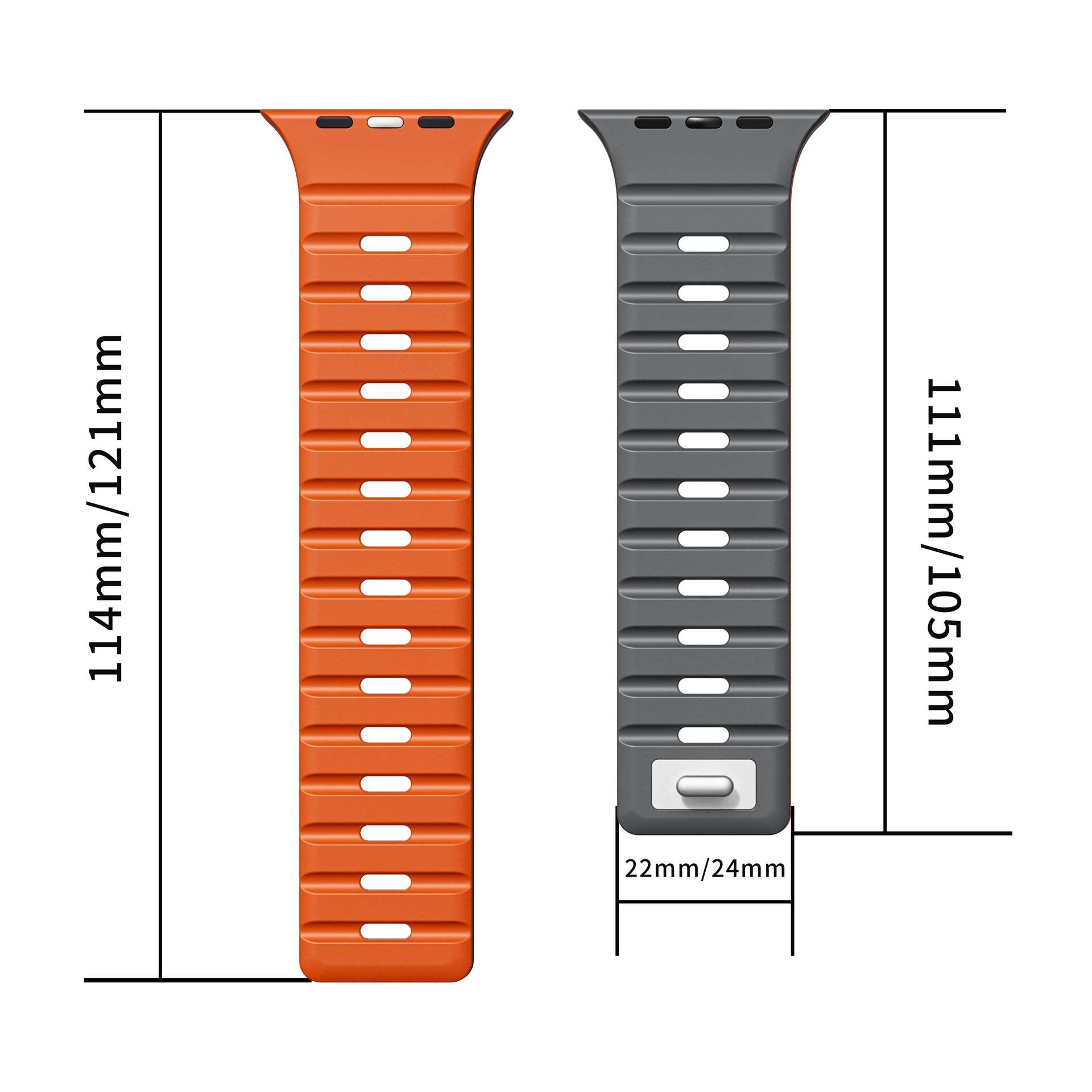 Simple Silicone Magnetic Buckle For Apple Watch