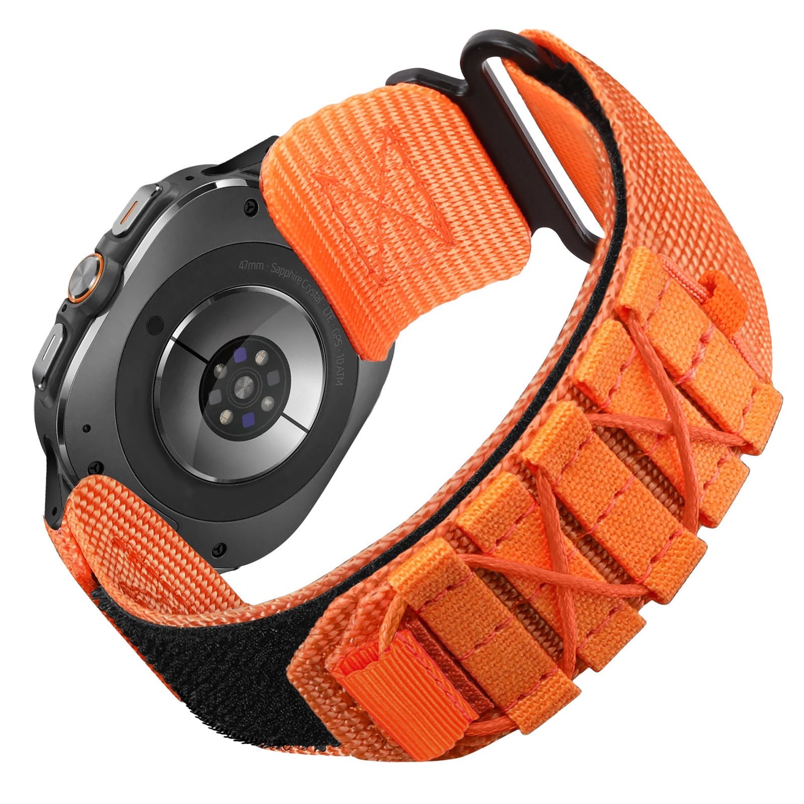 Nylon Canvas Loop Velcro Strap For Samsung Galaxy Watch Ultra/4 5 6 7 Pro