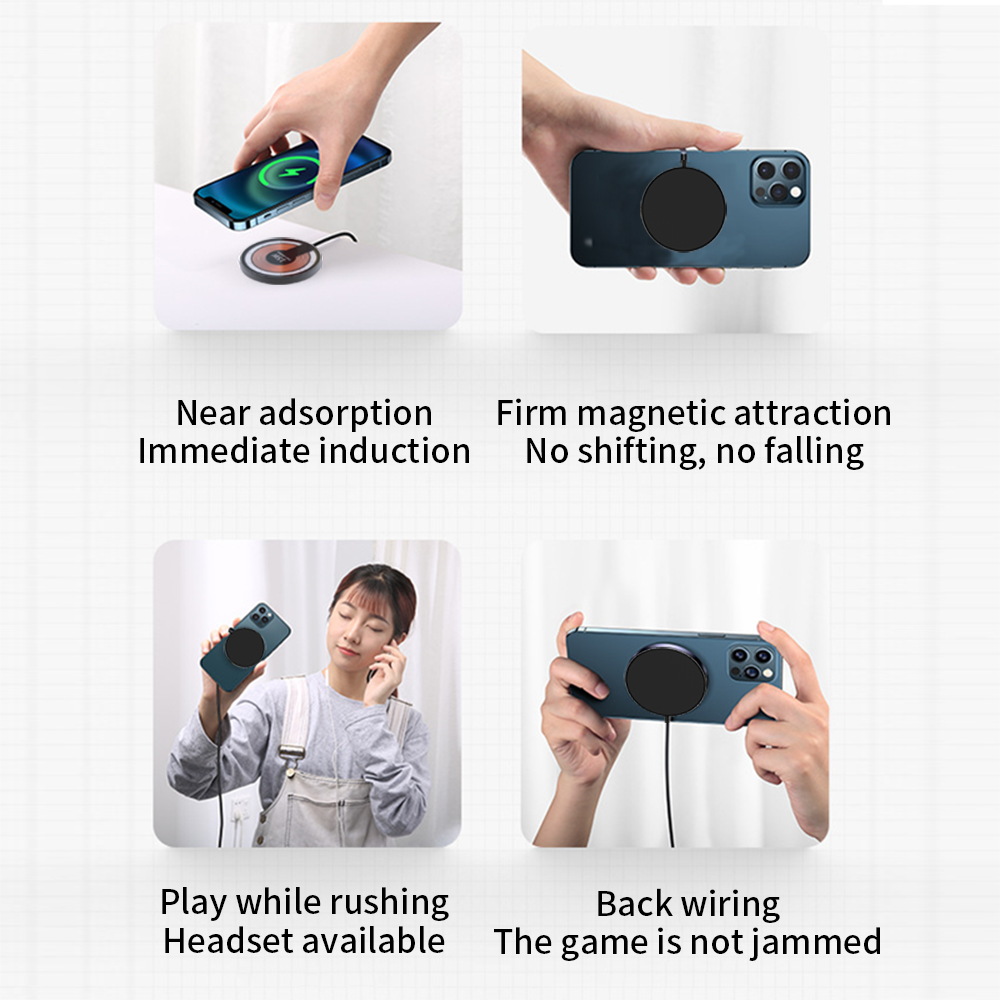 Detachable 2-in-1 car magnetic charger