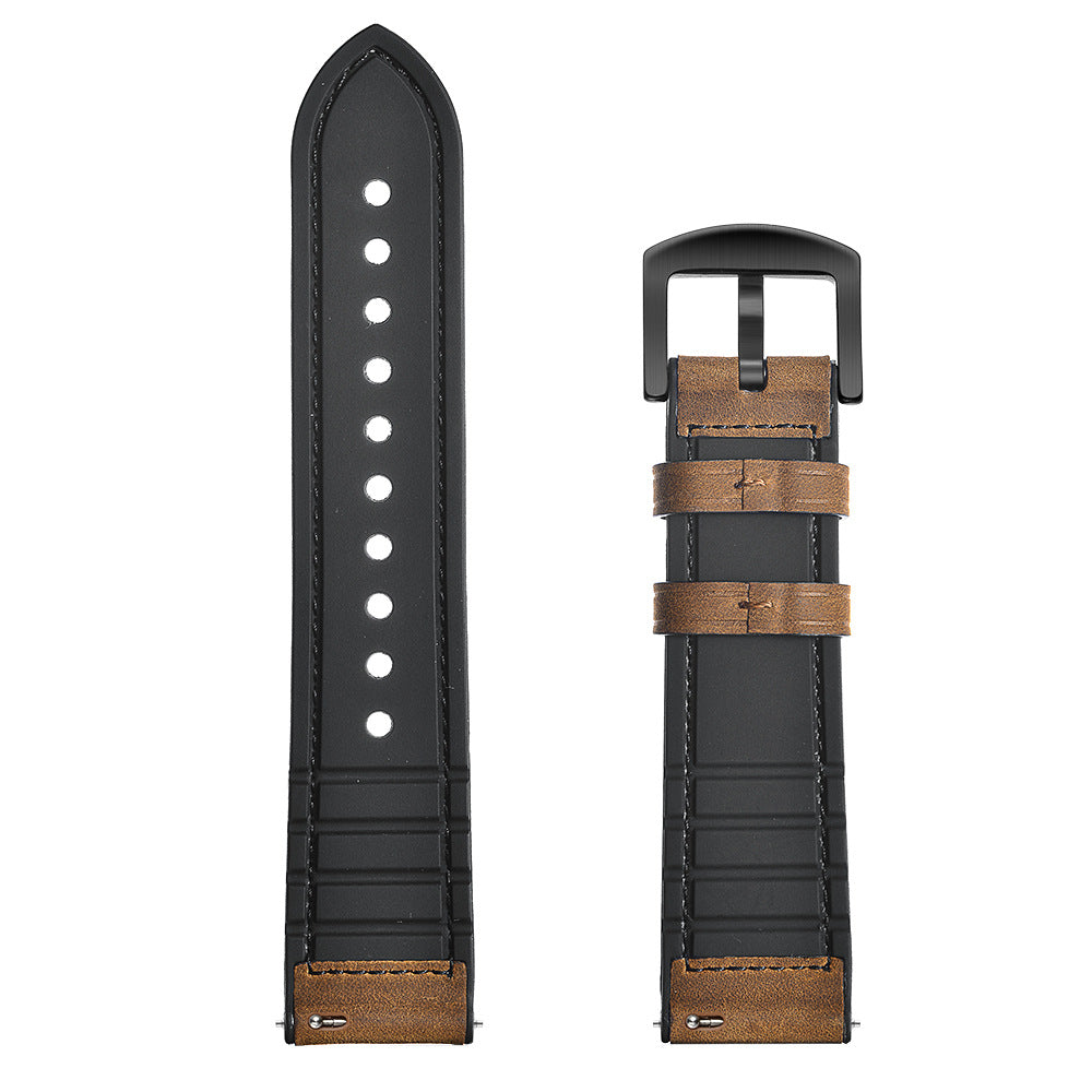 Leather Luxury Watch Band For Samsung Watch 7/ 6 /5 Pro/5/4