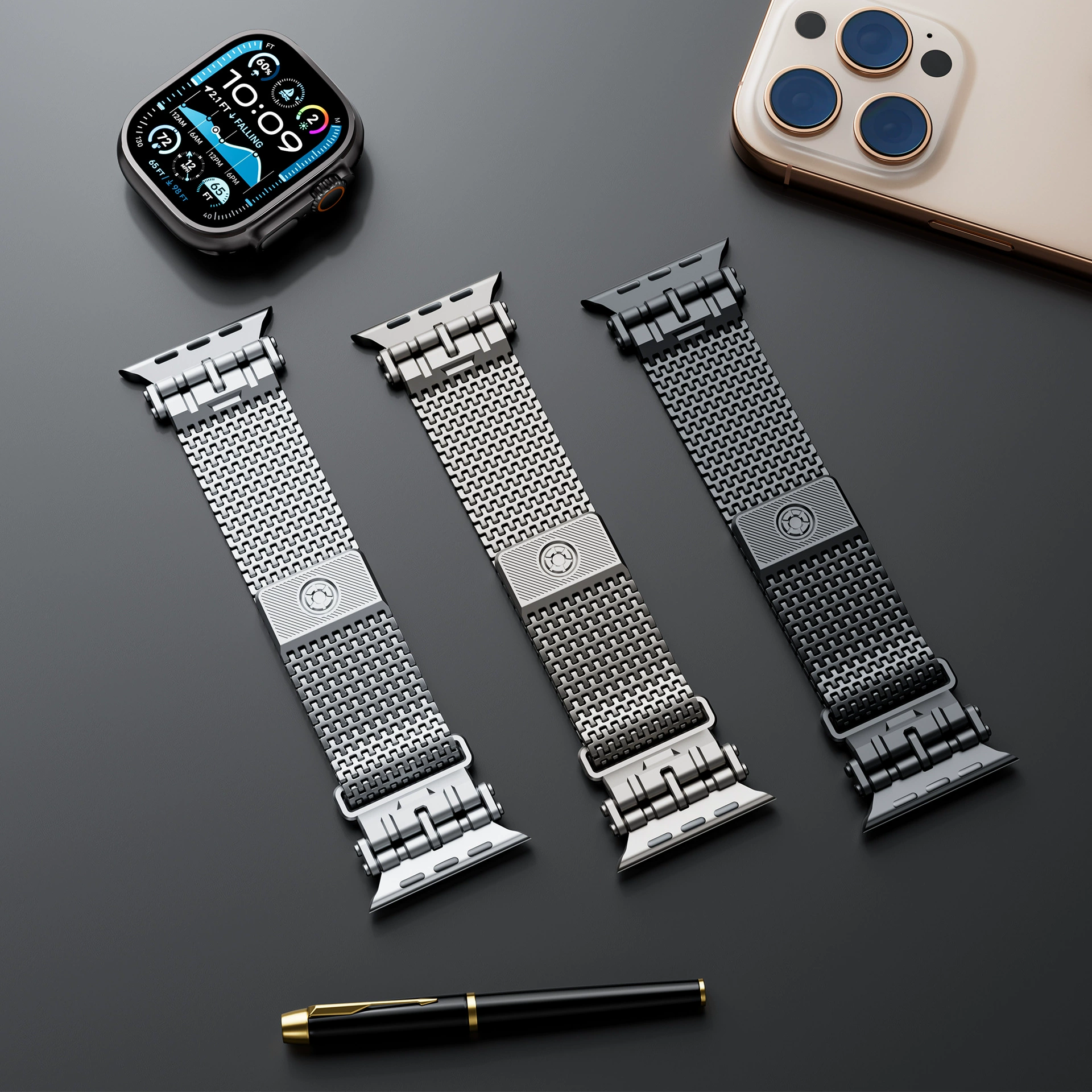 New Pioneer Domino Steel Band For Apple Watch