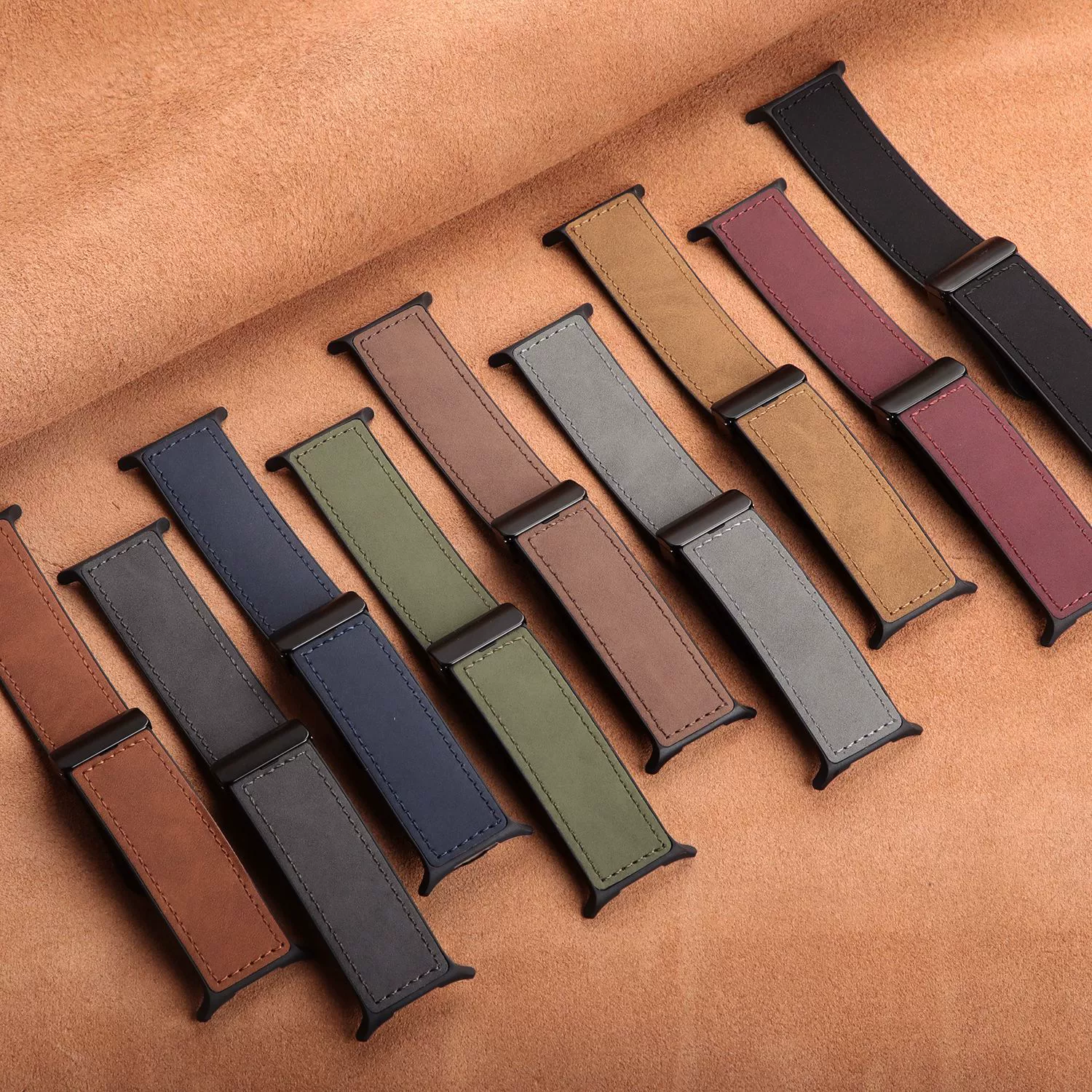 Silicone Magnetic Leather Strap For Samsung Watch 7 Ultra/7 6 4 5 Pro