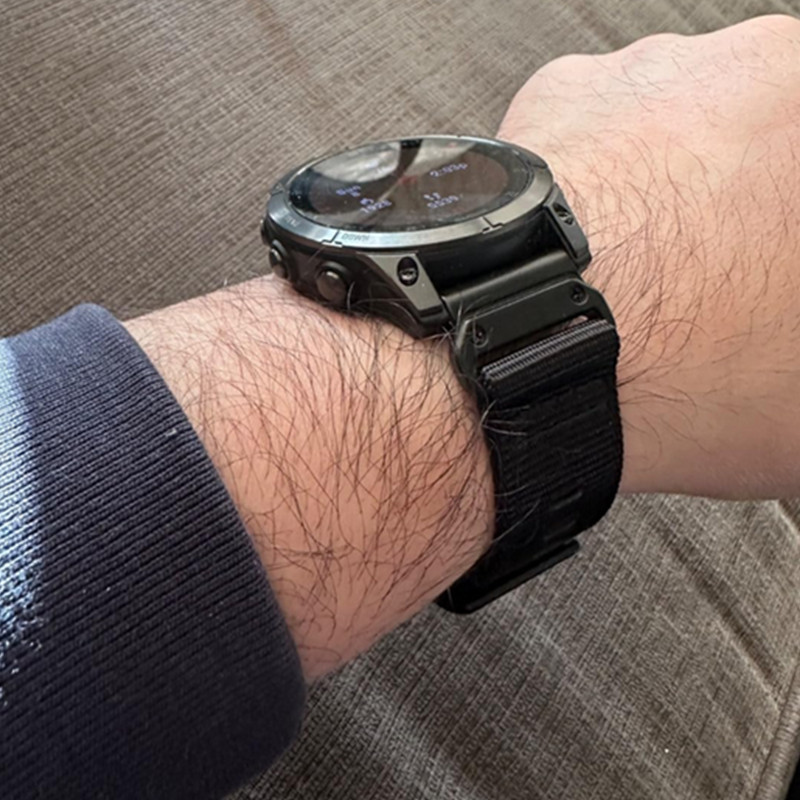 Tactical Outdoor Nylon Strap For Garmin Fenix 6X 6 Pro 8 7 7X 5 5X Plus
