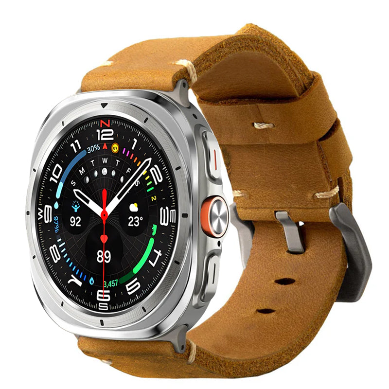 Vintage Leather Band For Samsung Watch Ultra /7/6 /5 Pro/5/4