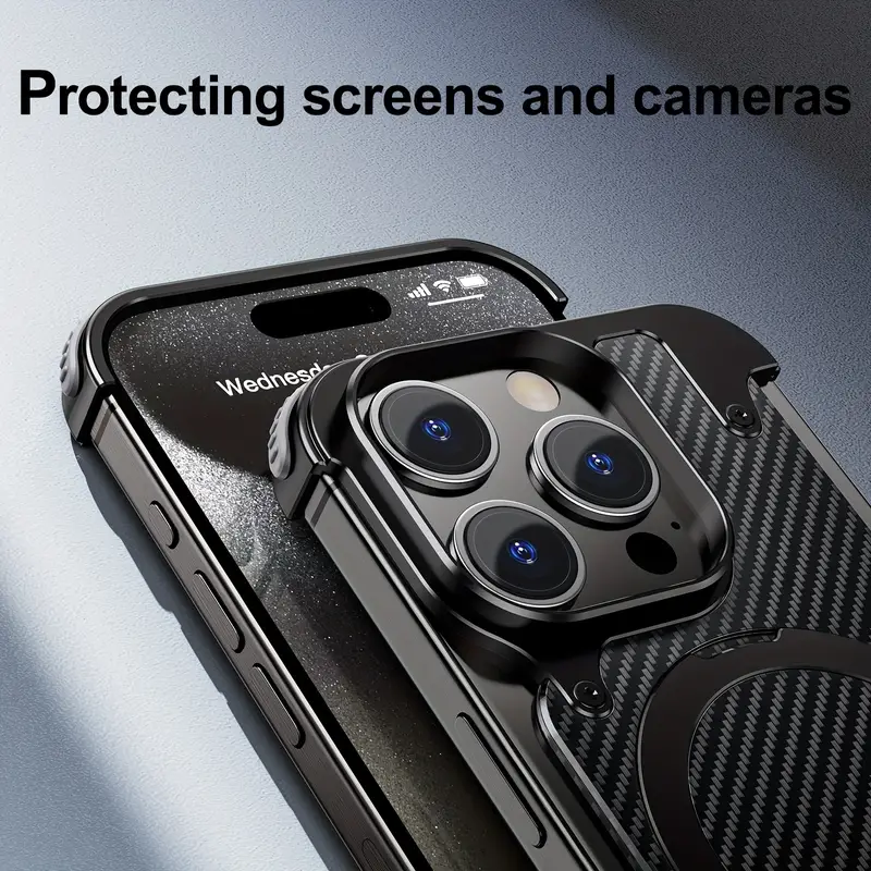 Aluminium Skeleton Carbon Fiber Design For Iphone