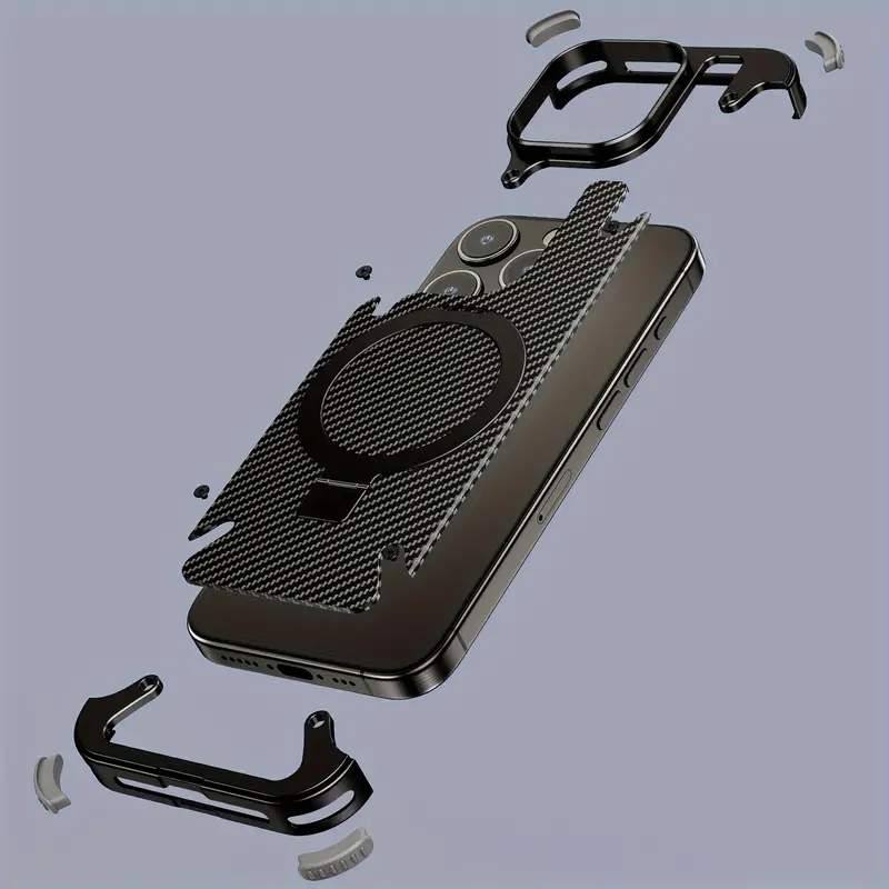 Aluminium Skeleton Carbon Fiber Design For Iphone