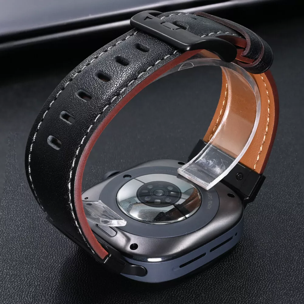 Tactical Leather Band For Samsung Galaxy Watch 7 Ultra