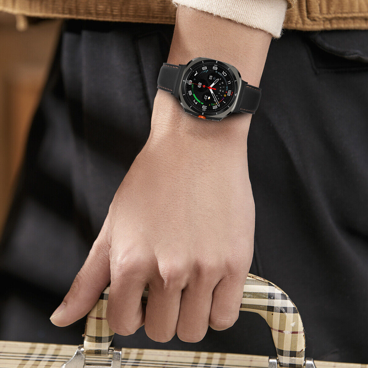 Classic Leather Strap Band For Samsung Watch Ultra 47mm