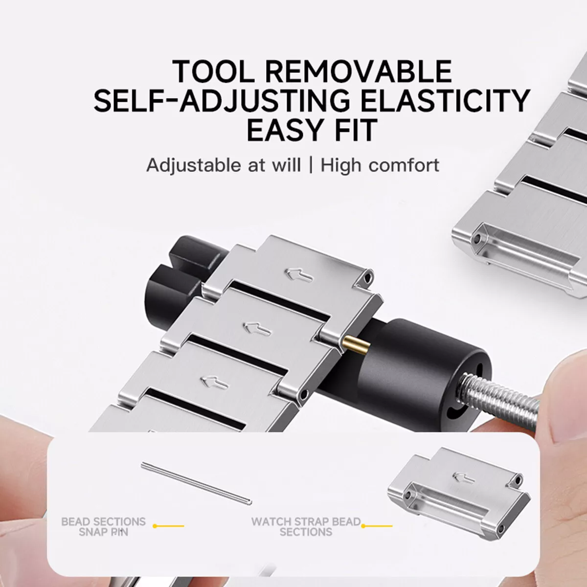 Geometric steel band for Samsung watch band