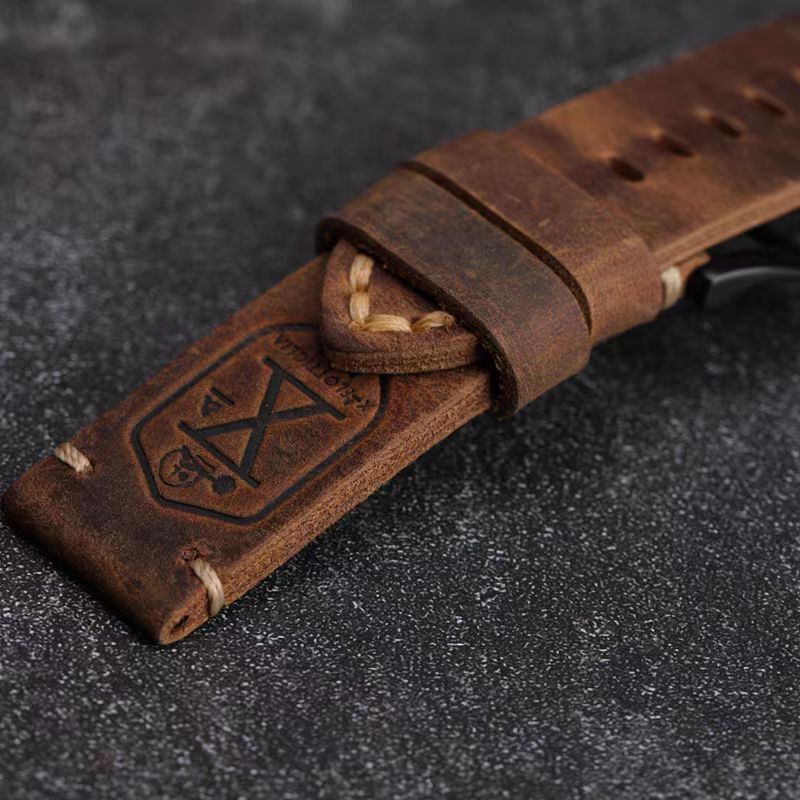 Vintage Leather Strap For Samsung Watch 7 6 4 5 Pro