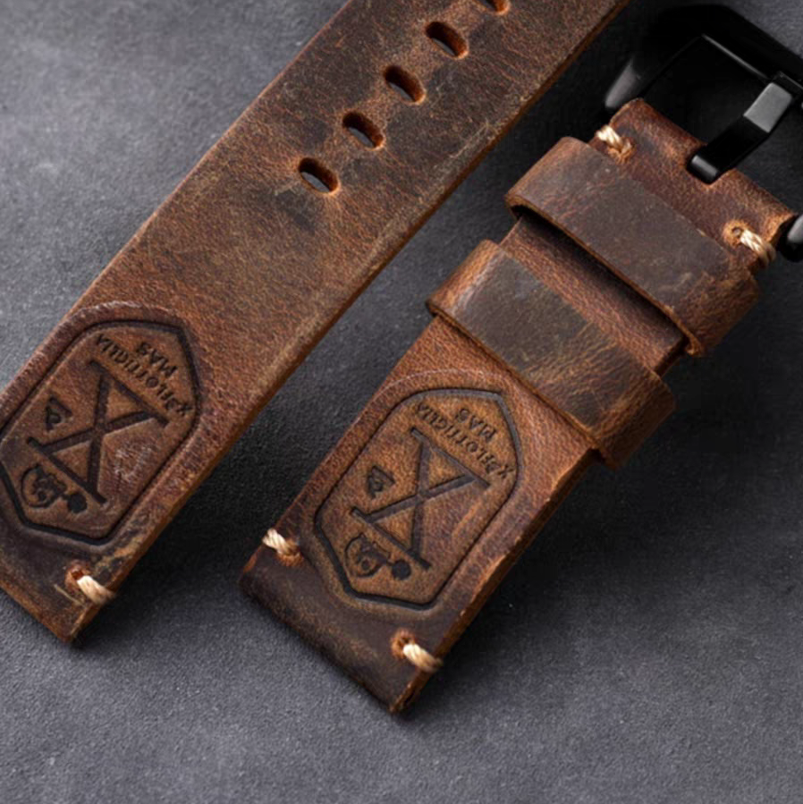 Vintage Leather Strap For Samsung Watch 7 6 4 5 Pro