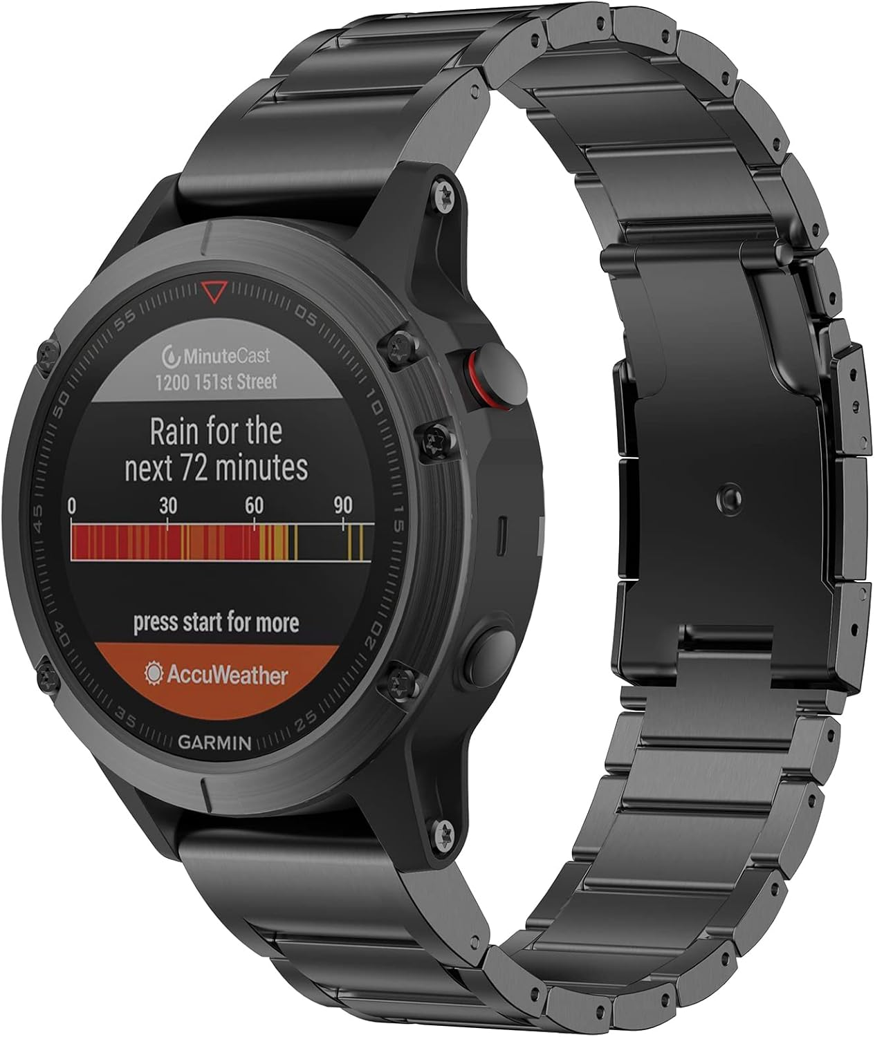 Titanium Watch Band Quick Install Strap for Garmin Fenix 8/7X/6X Pro/5X