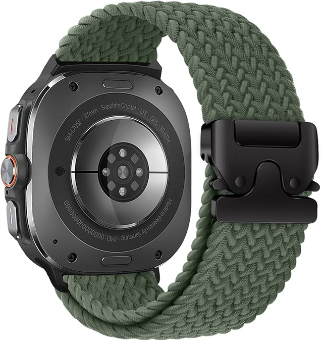 Nylon Braided Band For Samsung Galaxy Watch Ultra / 7 /6 / 5 / 4