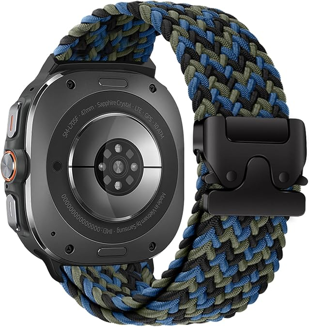 Nylon Braided Band For Samsung Galaxy Watch Ultra / 7 /6 / 5 / 4