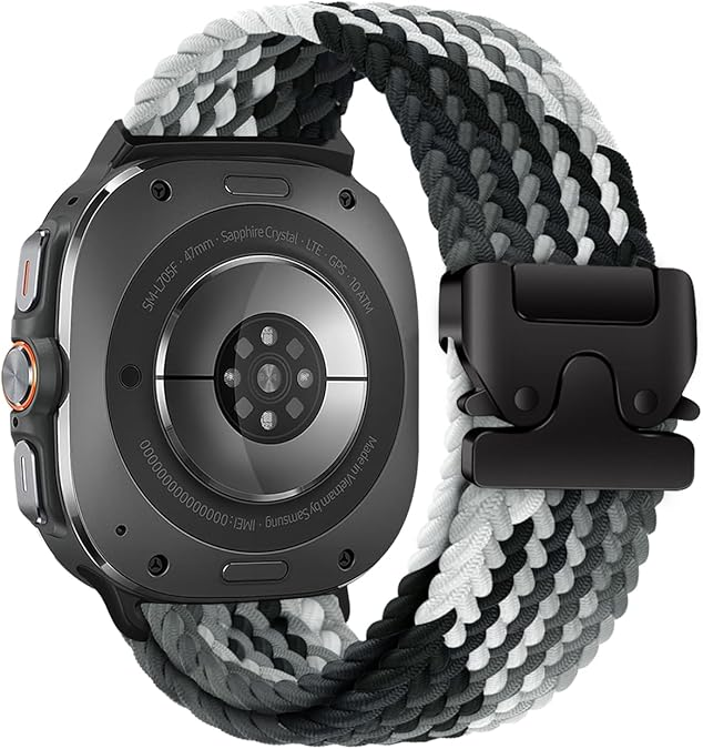 Nylon Braided Band For Samsung Galaxy Watch Ultra / 7 /6 / 5 / 4