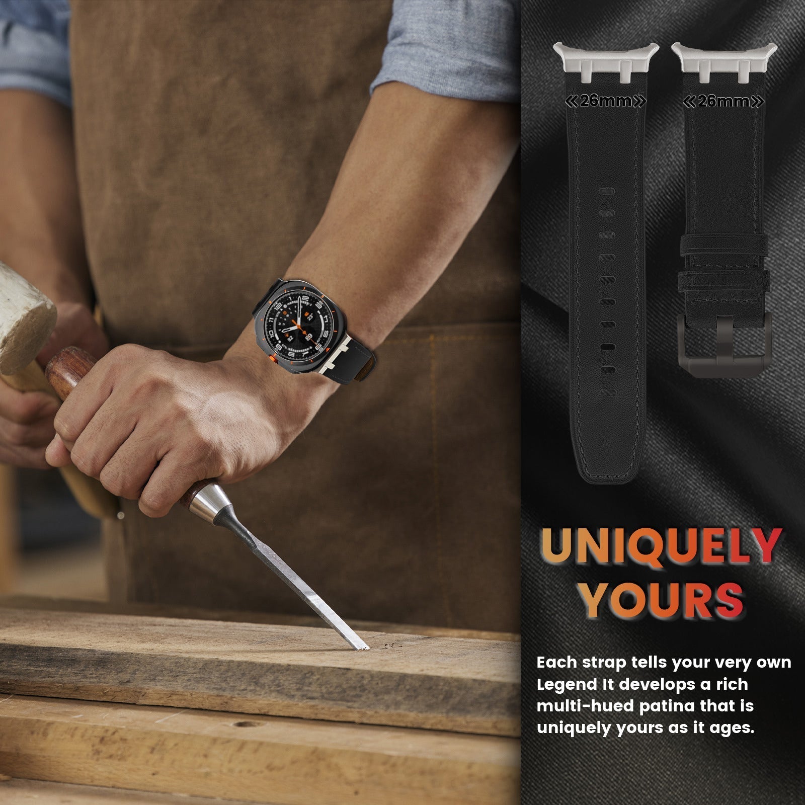 AP Leather Band For Samsung Galaxy Watch Ultra