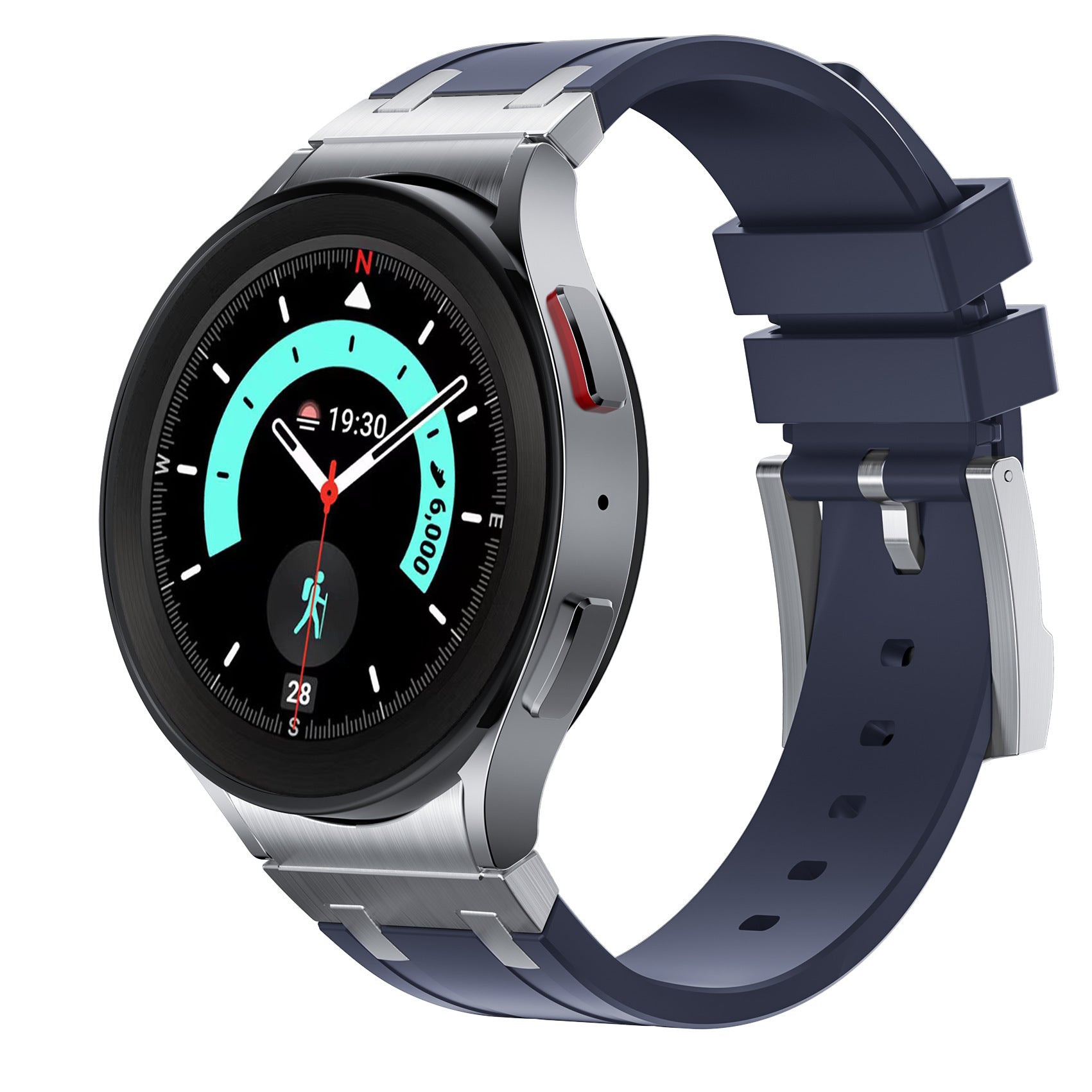 NEW AP Thick Silicone Band With Titanium Adapter For Samsung Watch Ultra/ Classic 4 /5 /Pro/6 / 7