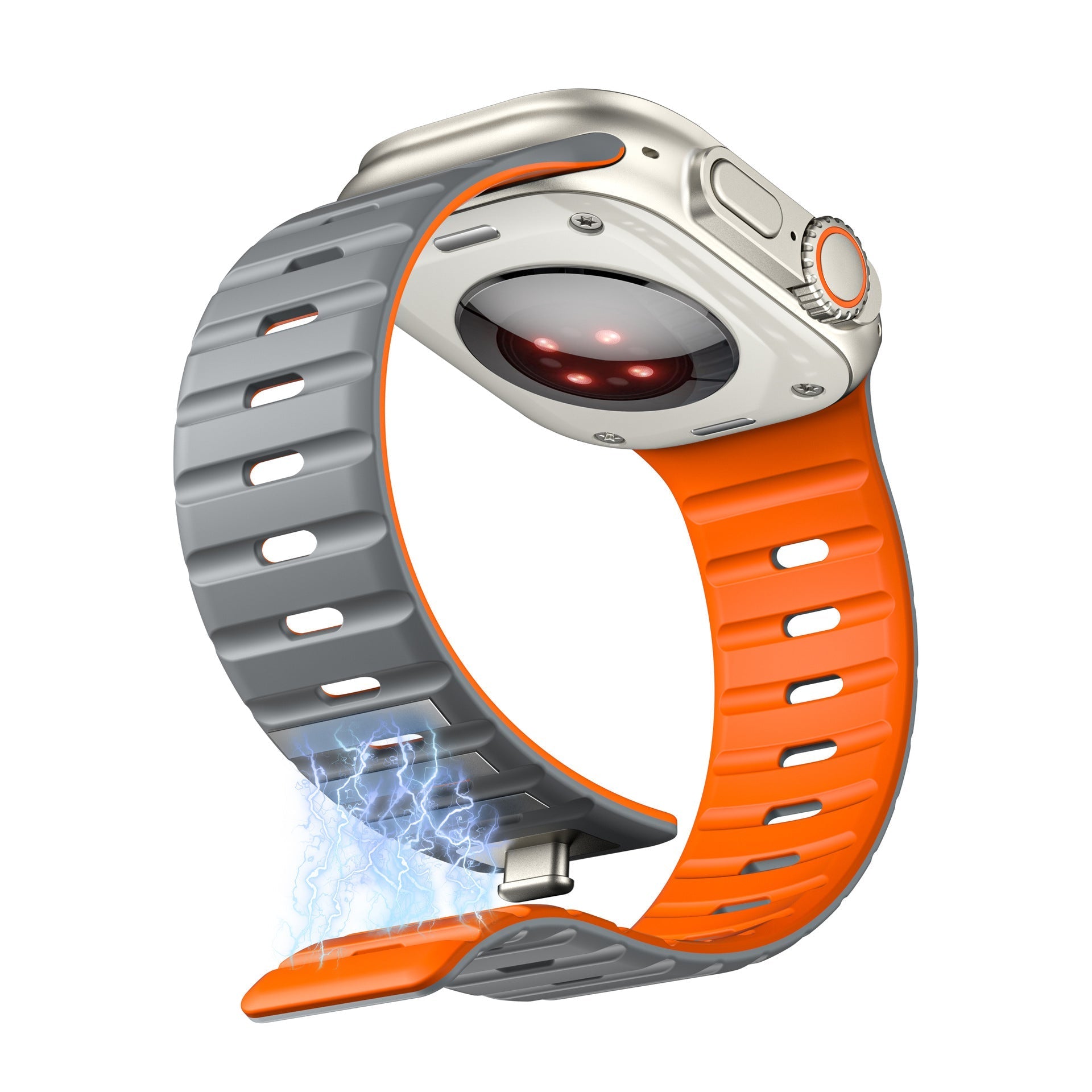 Simple Silicone Magnetic Buckle For Apple Watch