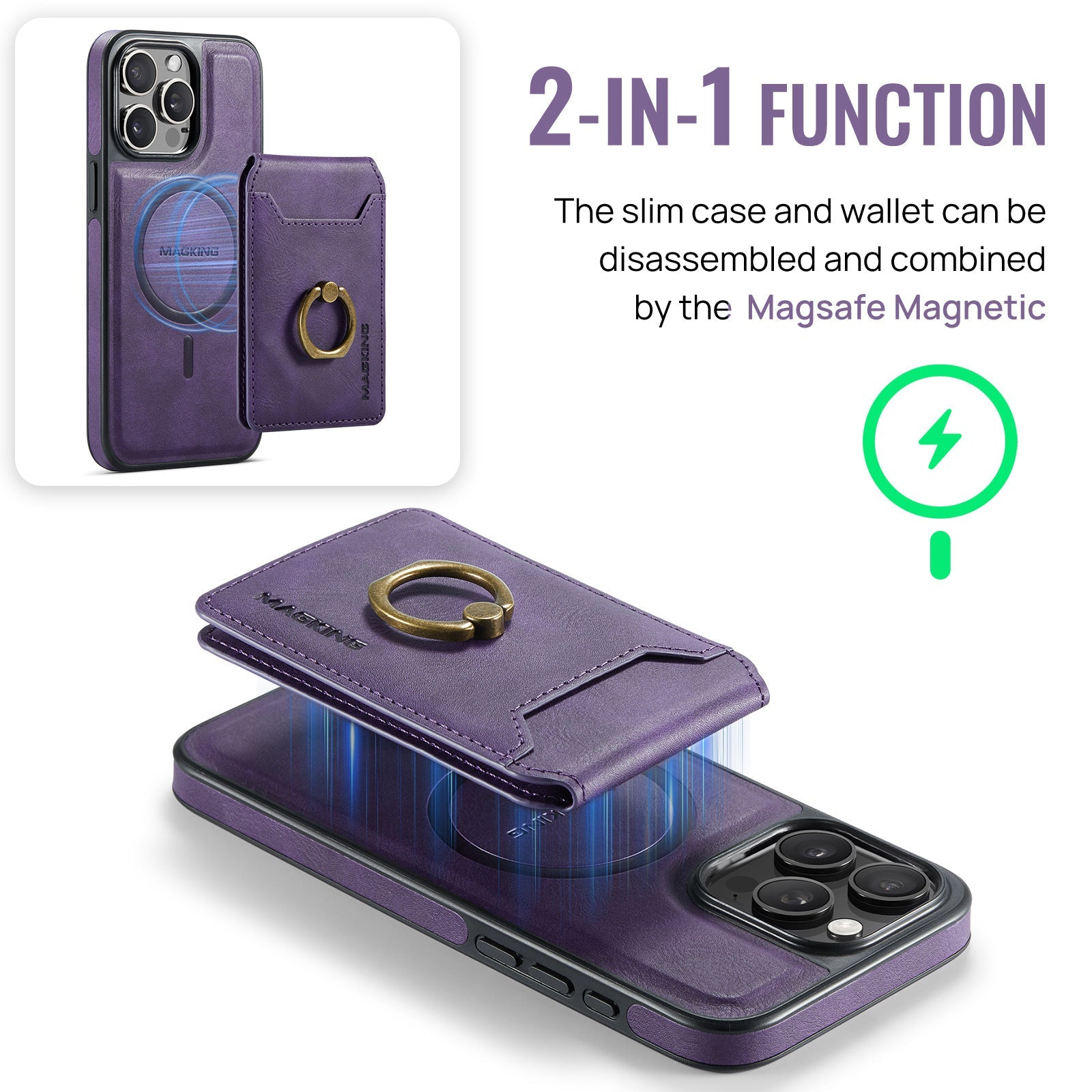 Max 2-in-1 Magnetic Detachable iphone Case