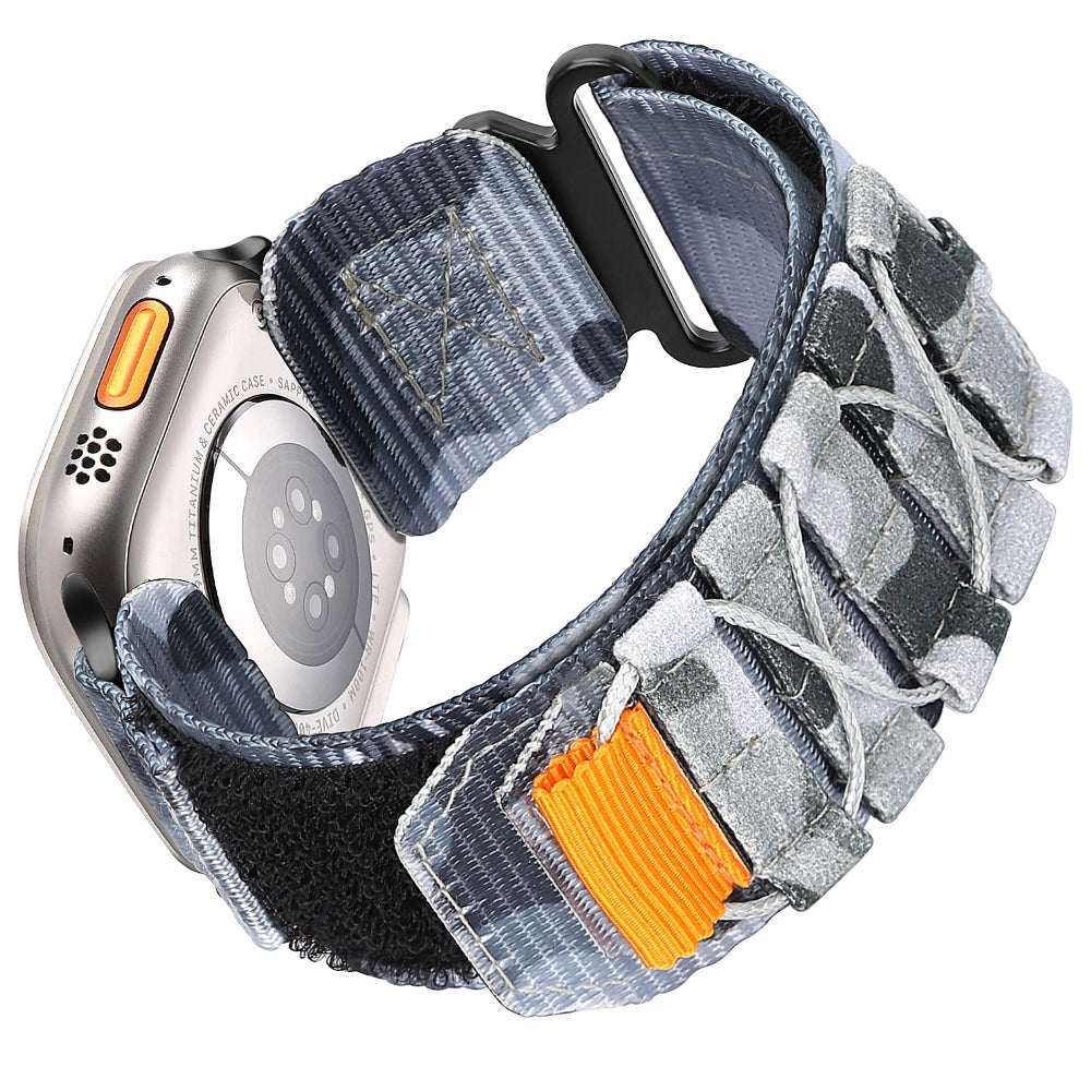 Nylon Canvas Loop Velcro Strap For Apple Watch