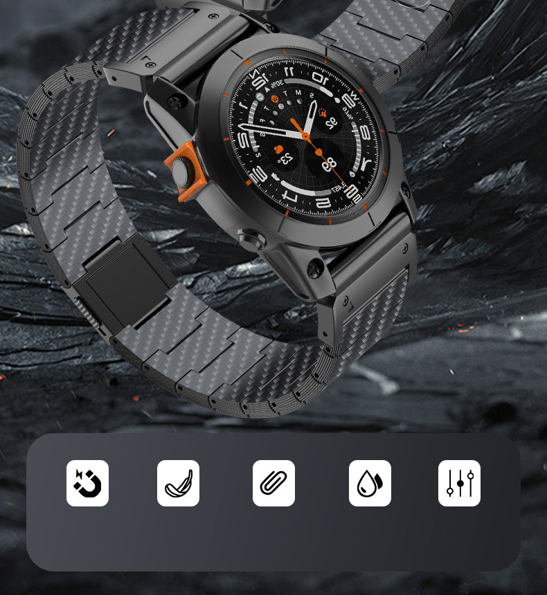 Carbon Fiber Band For Garmin Fenix 8 7X 6X Pro