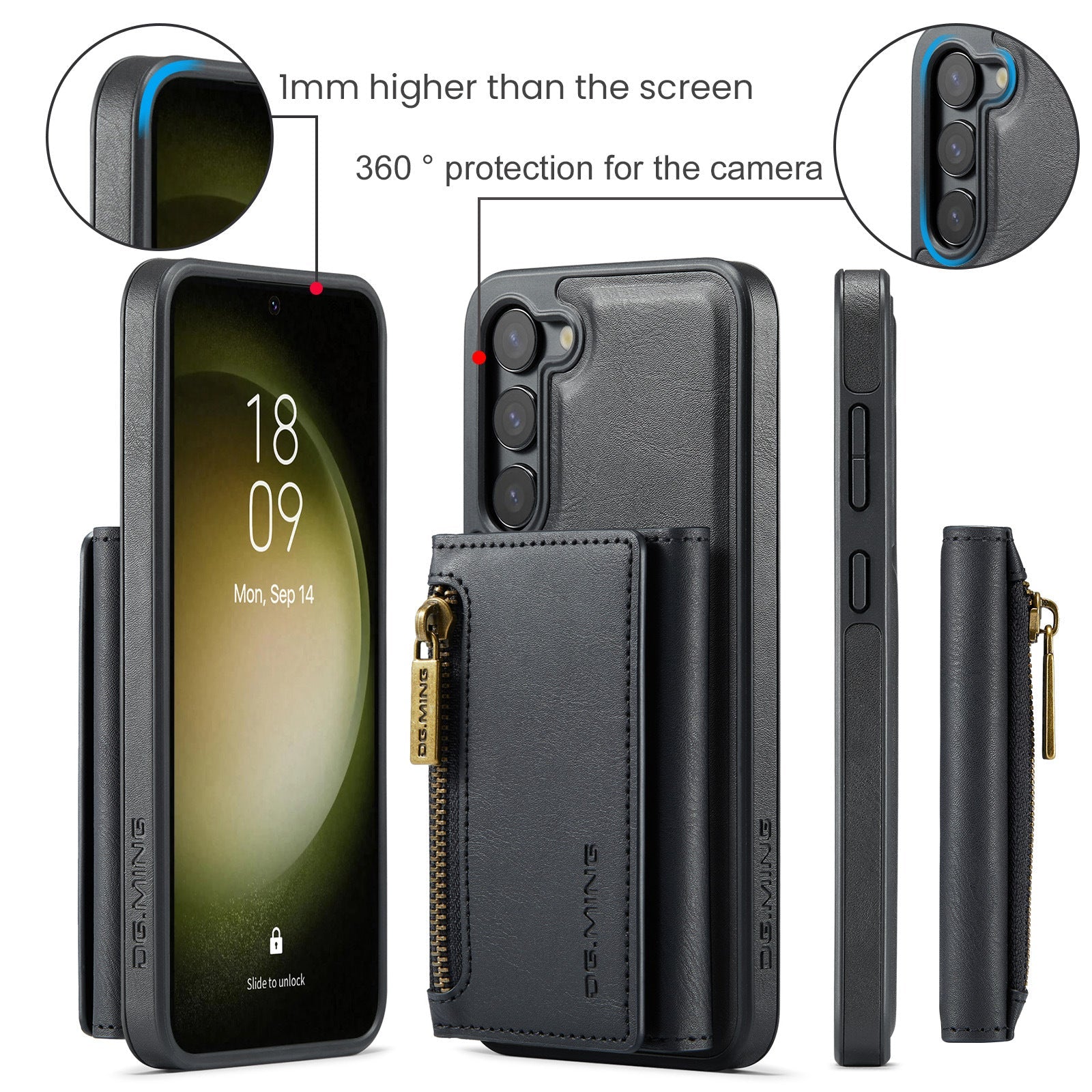 Magnetic 2 in 1 Wallet Case For iPhone 16 Pro max/ 6Pro/16/15 /14Pro