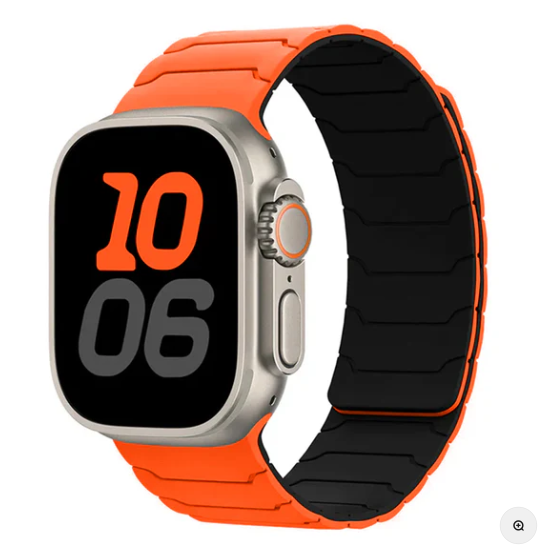 Armor Warrior Silicone Magnetic Watch Strap for Apple Watch