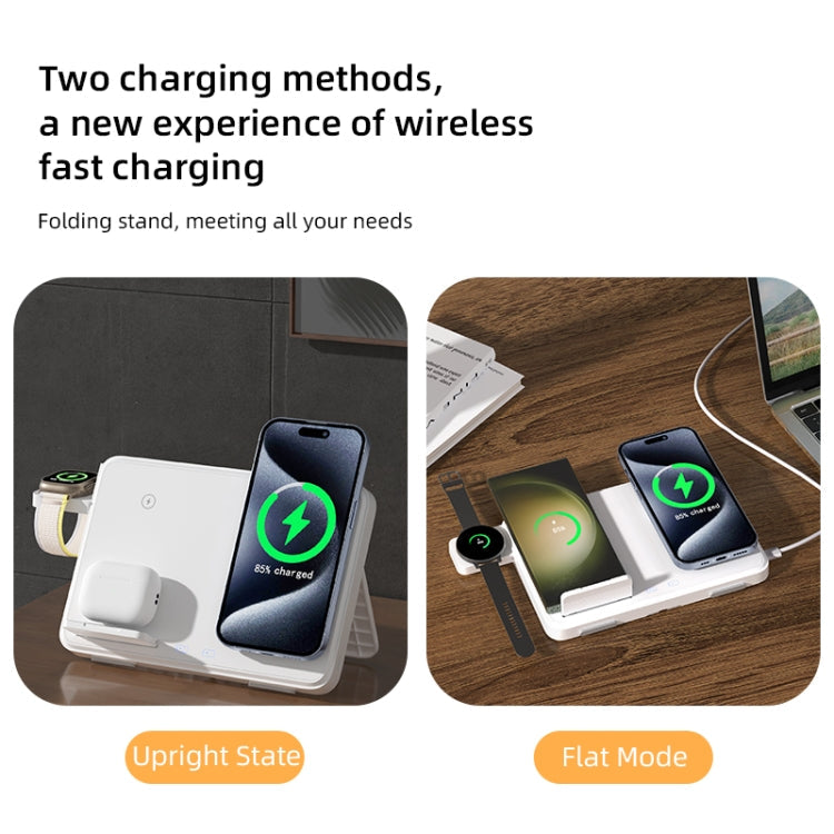 3 in 1 Magnetic Wireless Charger - Suitable for Samsung + Apple
